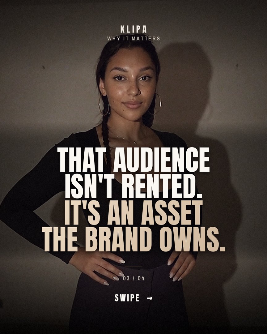 That audience is not rented — it is an asset the brand owns