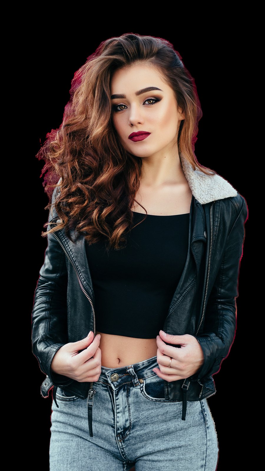 AI model wearing a product