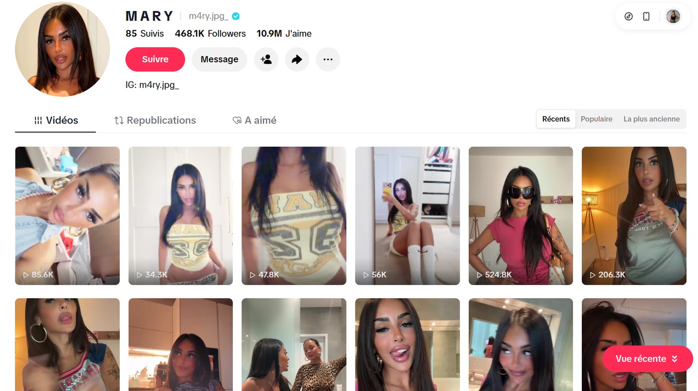 Real account developed with our method